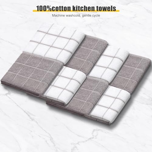 Oven Mitts Kitchen Towels Dishcloths with Pot Holders Sets 12PCS, Dish