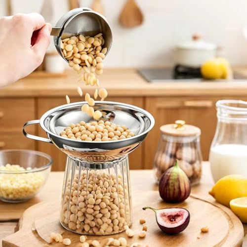 Canning Funnel with Strainer, 2 Pcs Wide Mouth Canning Funnels for
