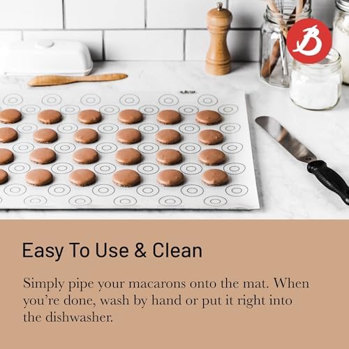 de Buyer Macaron Silicone Baking Mat - 15.75” x 11.75” - Perfect for