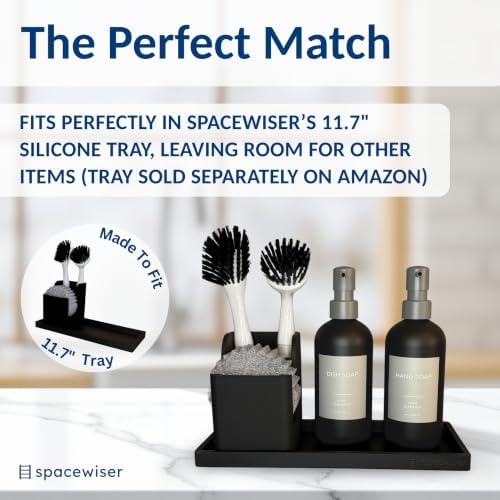 Spacewiser Silicone Sink Caddy and Brush Holder