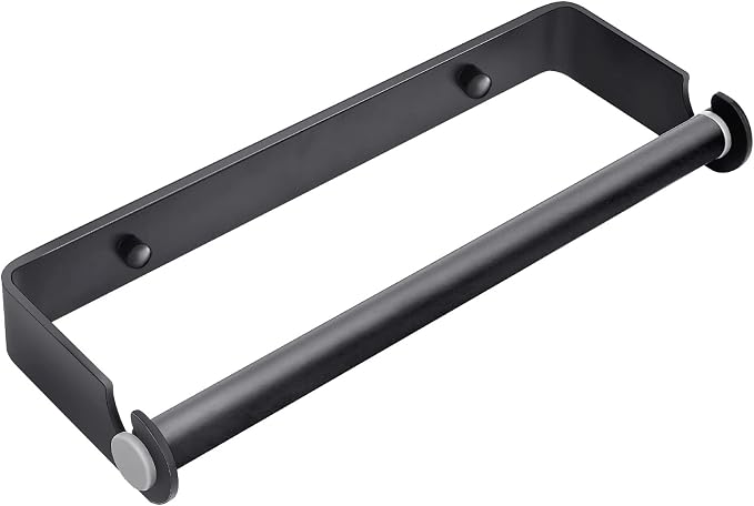 Under Cabinet Paper Towel Holder, Adhesive or Drill Mount Paper Towel Holder by PEDORUBY