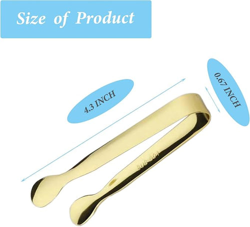 12PCS Ice Tongs Mini Sugar Tong 4.25Inch Stainless Steel Small Serving Tongs - Image 2