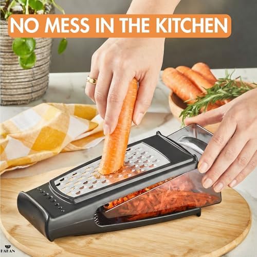 HAKAN Handheld Cheese and Vegetable Grater, 18.5 oz Box