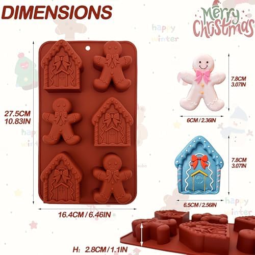Christmas Silicone Molds For Baking Large Christmas Chocolate Mold 3D