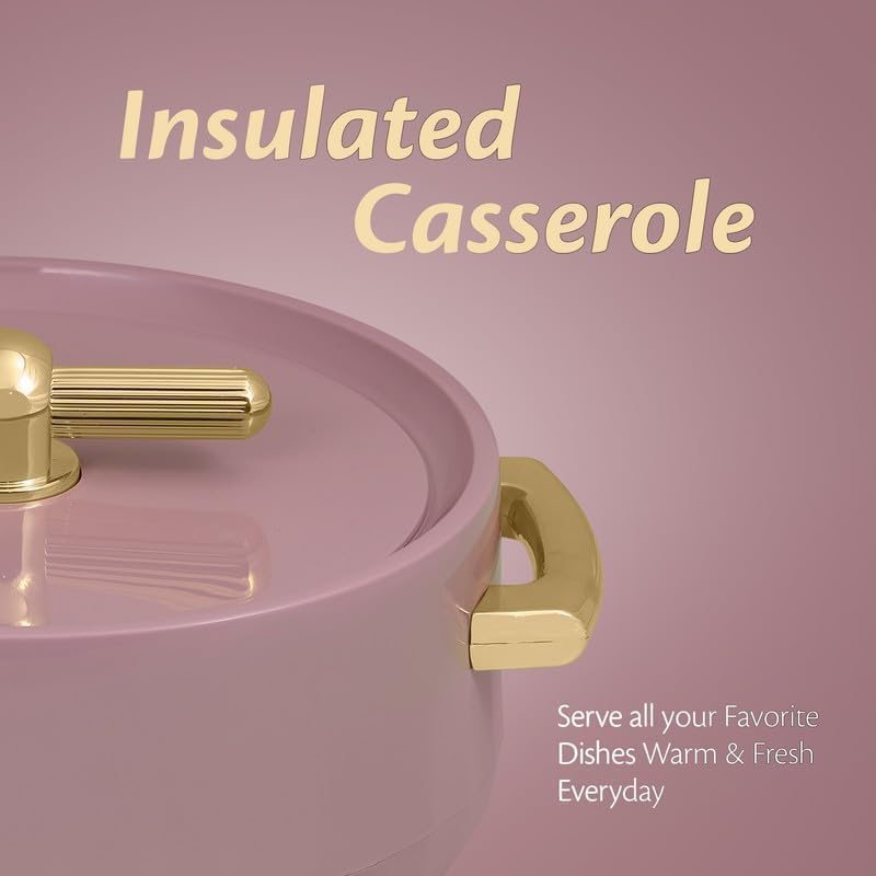 Casserole Inner Steel BPA Free|Advanced P.U. Insulation Keeps Food hot