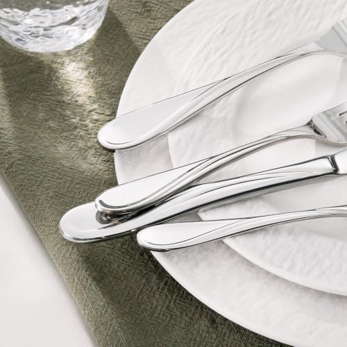 KINGSTONE 20-Piece Silverware Set Service for 4, Heavy Duty Stainless