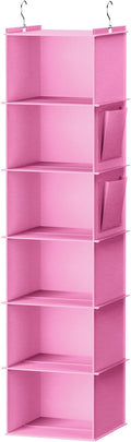 YOUDENOVA Hanging Closet Organizer and Storage, 6-Shelf Closet Hanging Storage by YOUDENOVA