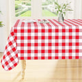 Smiry Christmas Table Cloth, Flannel Backed Vinyl Tablecloth, 60"x84"