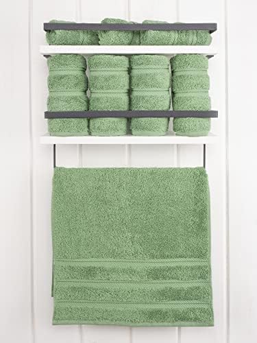 American Soft Linen 100% Cotton Luxury Turkish Towels, 4 PC Hand Towel