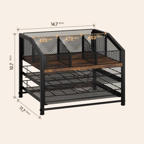Homsorout Coffee Bar Organizer, Holds 84 K Cup