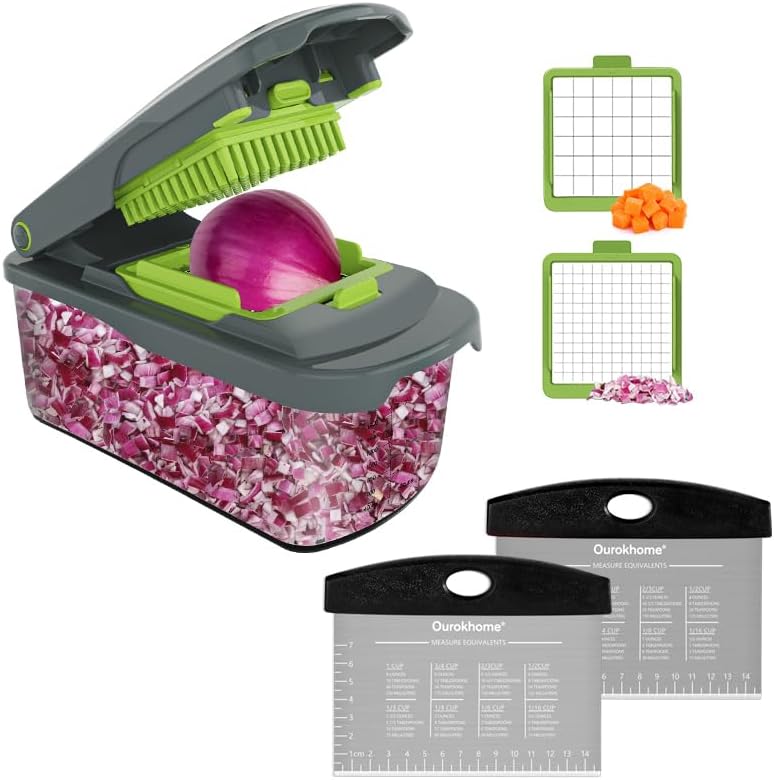 Ourokhome Vegetable Chopper Onion Cutter with Container
