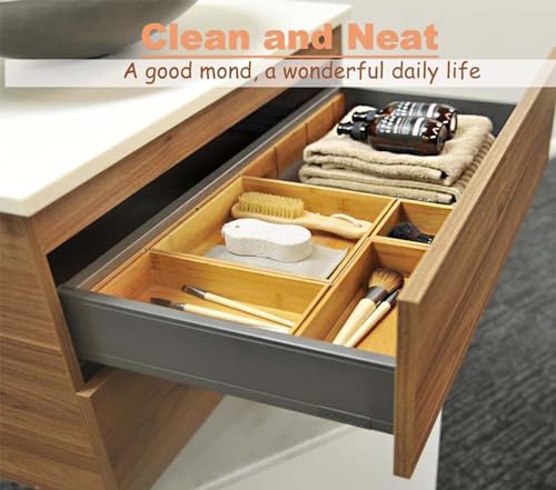Bamboo Drawer Organizer Box, 12" x 4"