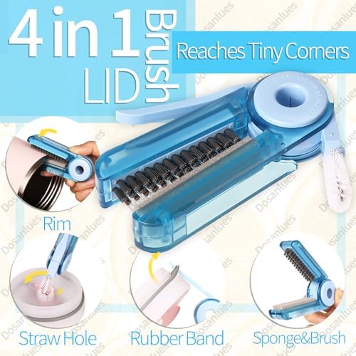 Bottle Cleaner Brush Set - 8 Pack Multipurpose Bottle Brushes for