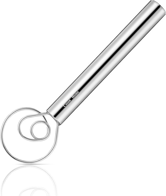 Small Ring Danish Dough Whisk Stainless Steel, Suitable by CosonHome