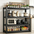 4-Tier Kitchen Storage Shelves, 63" Adjustable Metal Shelving Unit