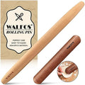 Walfos French Rolling Pin Set - Natural Wooden Rolling Pins