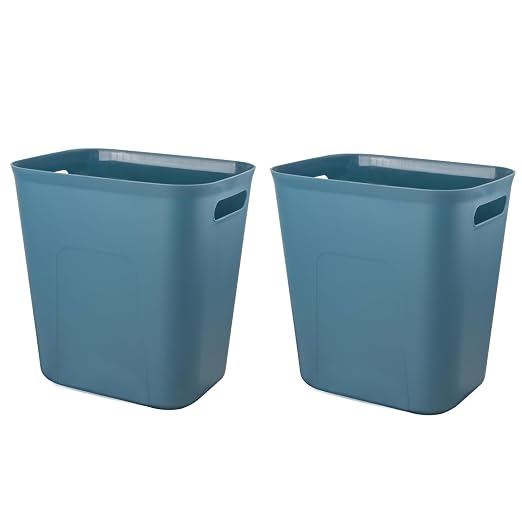 UUJOLY Plastic Small Trash Can Wastebasket, Garbage Container Basket by UUJOLY