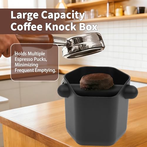 Coffee Knock Box Compatible with Breville, Espresso Puck Knock Box