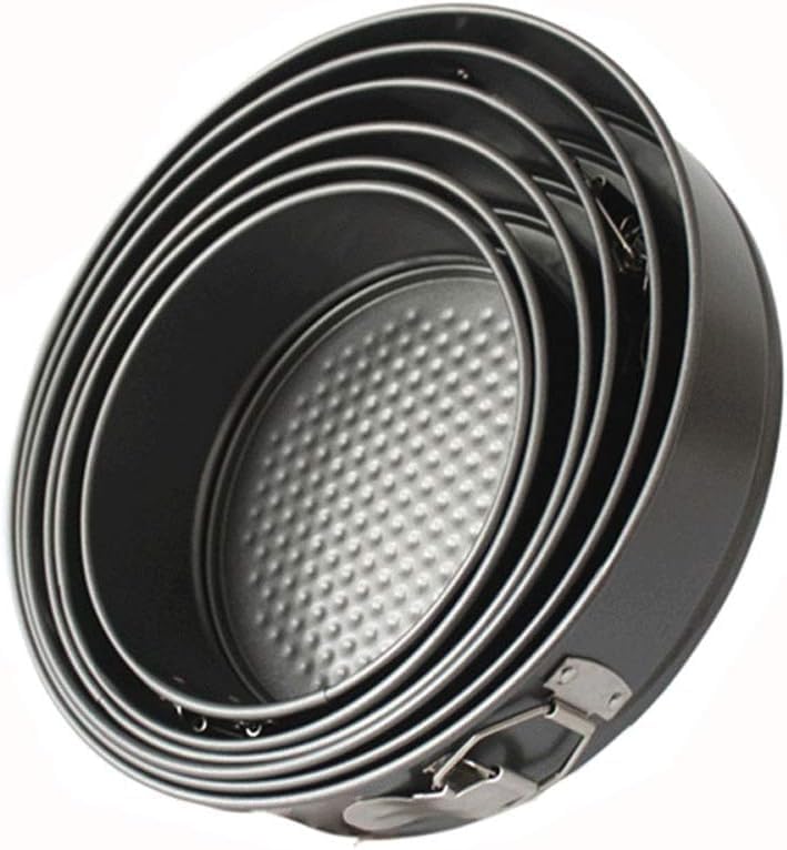 Round Detachable Cheesecake Mold Metallic Carbon Steel Leakproof