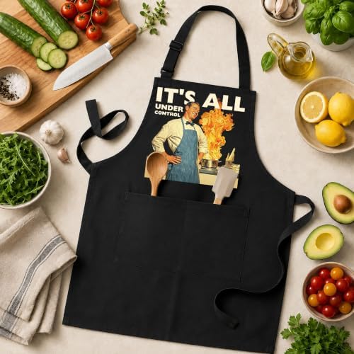 Sarcastic Funny Man Cooking Apron with Pockets