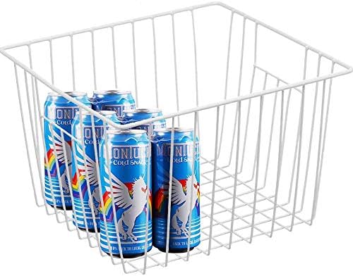 iPEGTOP Deep Refrigerator Freezer Baskets, Large Household Wire