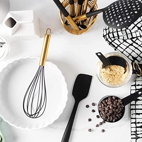 Black and Gold Kitchen Utensil Set, 18-Piece