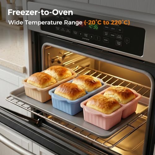 5 Pack Silicone Freezer Trays with Lids, Soup Cubes Freezer Molds