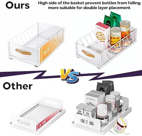 Pull out Cabinet Organizer,Heavy Duty Slide out Pantry Shelves Drawer