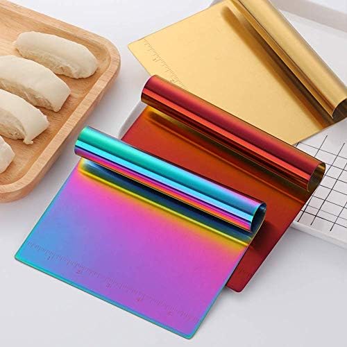 Dough Pastry Cutter Bench Scraper & Chopper Stainless Steel Mirror