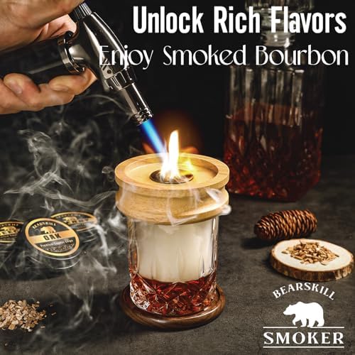 Whiskey Smoker Kit with Torch - 6 Natural Wood Chips Flavors, 2