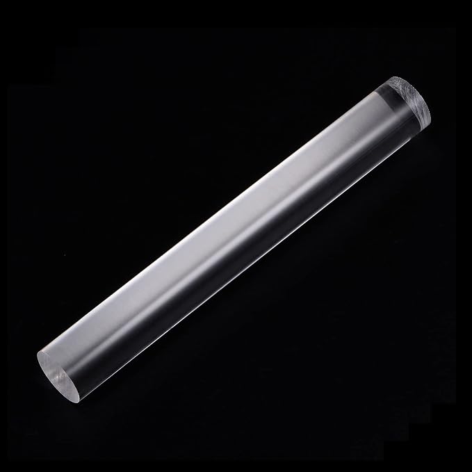 HARFINGTON Acrylic Clay Roller 8 Inch x 1 Inch Solid Non-Stick Plastic Round - Image 3