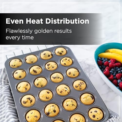Wrenbury Mini Muffin Pan - Tiny Treats, Big Smiles - Non Stick Small