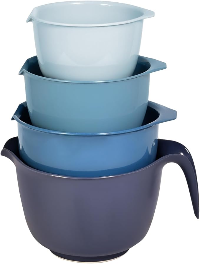 Glad Mixing Bowls with Pour Spout, Dishwasher Safe Kitchen Cooking and Baking by GladTrashFoodStorage