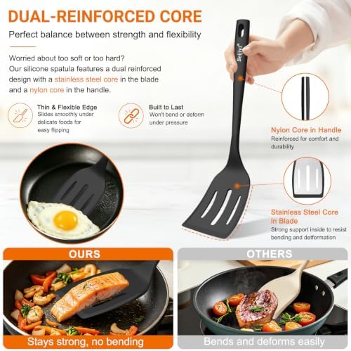 Beijiyi 4-Pack Silicone Spatula Set