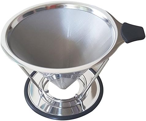 Jian Ya Na Coffee Filter Reusable Double Fine Mesh Pour Over Coffee