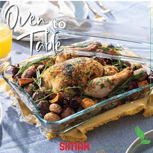 Simax Exclusive 2.6-Quart Clear Glass Roaster