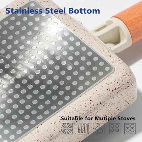 Ceramic Coating Square Japanese Tamagoyaki Omelette Small Skillet