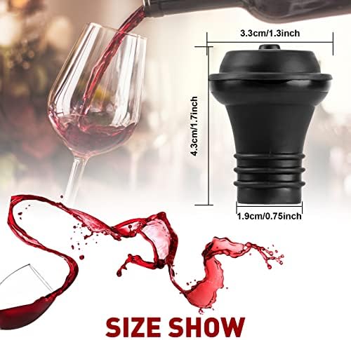 24 Pcs Wine Vacuum Stoppers - Rubber Bottle Savers to Preserve Flavor