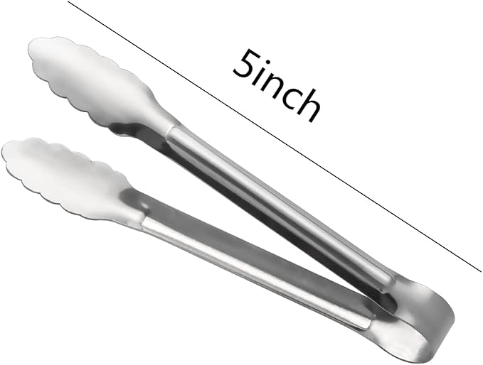 Serving Tongs, Buffet Tongs, ACAUTO Stainless Steel Food Tong Serving Tong - Image 2