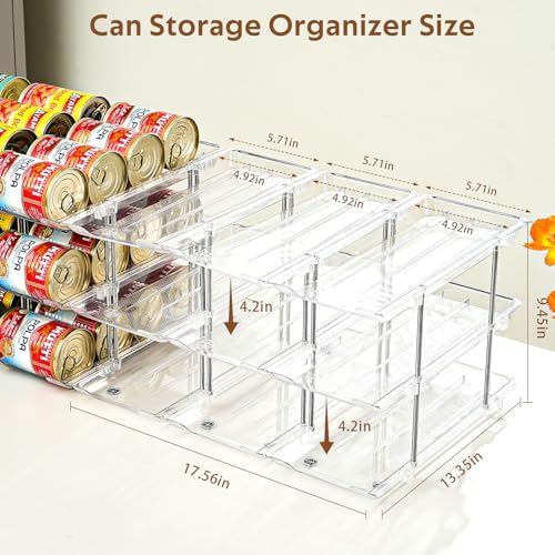 Can Organizer for Pantry, Stacking Can Storage Organizer Hold 36 Cans