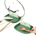 2 Pack Lid and Spoon Rest for Kitchen Counter, Cooking Ladle/Spatula/Spoon by IYOOH