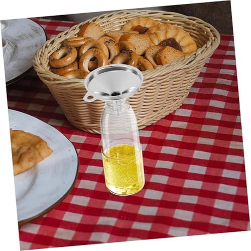Stainless Steel Small Funnel Set 2pcs Metal Kitchen Funnels for Oil