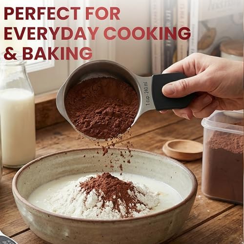 Magnetic Measuring Cups and Spoons Set of 16, 304 Stainless Steel