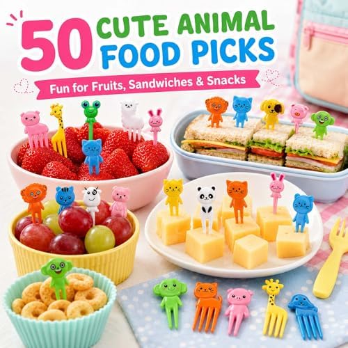 66 Pcs Bento Box Accessories Set with 1 oz Mini Condiment Squeeze