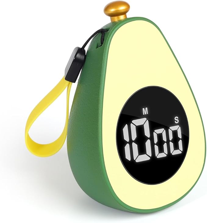 Avocado Digital Countdown Timer, Cute Kitchen Gadget, Adjustable Volume Timer by Unknown