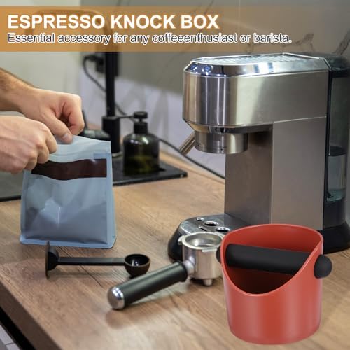 uxcell 4" Coffee Knock Box Espresso Knock Box Coffee Grounds Container
