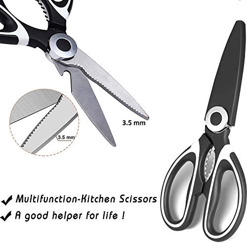 JSITON Ultra Sharp Premium Heavy Duty Kitchen Shears and Multi Purpose