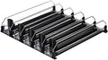 uxcell 5pcs Drink Organizer for Refrigerator, Black