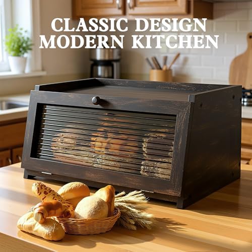 LOHASOK Bread Box for Kitchen Countertop