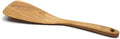 FAAY 11.5” Left-Hand Compact Wooden Spatula – Angled Teak Turner by FAAY